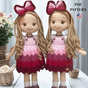 crochet doll patterns, pdf in english, crochet doll, crochet pattern for dolls, amigurumi doll patterns, amigurumi doll, cute doll, Tutorial