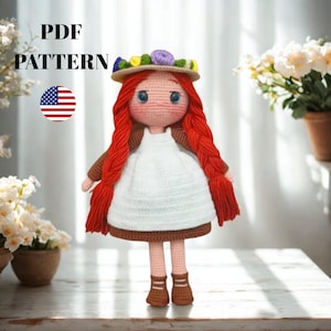 crochet doll patterns, pdf in english, crochet doll, crochet pattern for dolls, amigurumi doll patterns, amigurumi doll, cute doll, Tutorial