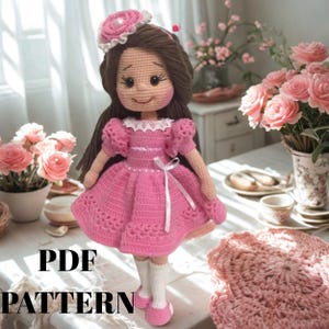 crochet doll patterns, pdf in english, crochet doll, crochet pattern for dolls, amigurumi doll patterns, amigurumi doll, cute doll, Tutorial