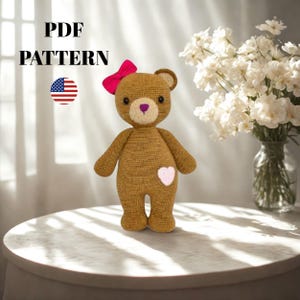 Crochet Big Bear pattern PDF tutorial, Amigurumi Bear plush, Crochet Bear Amigurumi Pattern PDF, Cute Bear Crochet, Crochet Toy Pattern