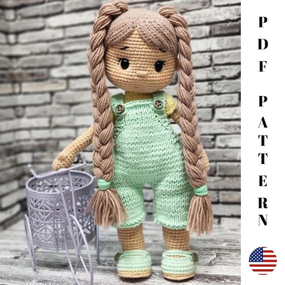 かぎ針編み人形のパターン、あみぐるみ人形のパターン、英語の
