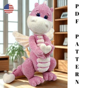 Dragon Amigurumi Crochet Pattern, Amigurumi Crochet Pattern, Crochet Dragon Pattern, PDF Crochet Pattern, Handmade Amigurumi Crochet Pattern