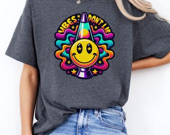 Smiley Face Shirt – Retro 70s Psychedelic Lava Lamp Graphic