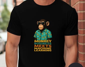Funny AI Chimp Shirt – Geeky Machine Learning Graphic Tee