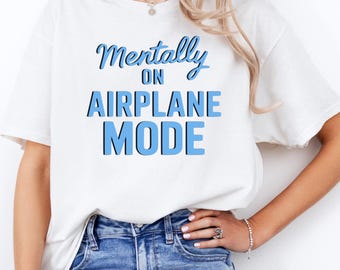 Flugzeugmodus Shirt - Lustiges Introvertiertes Unisex T-Shirt