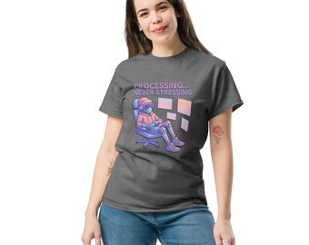 Funny Robot Shirt – Coder Tech Humor Cotton Graphic Tee