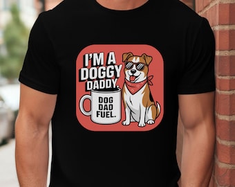 Camiseta de papá perruno – Diseño retro de cachorro con bandana