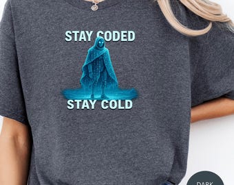 Stay Coded Robot Shirt – Cyberpunk Futuristic Graphic Tee