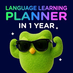 Language Learning Planner PDF + Personalized Setup Support for Duolingo Users
