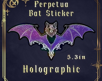Vinyl Holografisch Papa Perpetua V Bat Aufkleber - Geist (wasserfest)