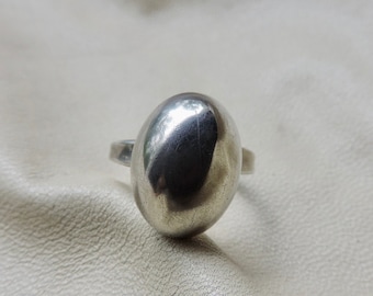 vintage ring sterling zilveren koepelring vintage handgemaakte sterling koepelring ovale koepelring 925 ovale koepelring verstelbare 925 koepelring