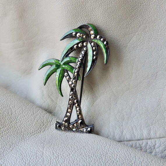 Palm Tree Pin darling palm tree pin vintage palm trees brooch sterl… - Gem