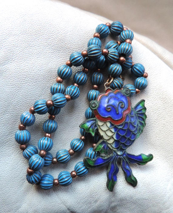 antique necklace antique enamel necklace chinese e