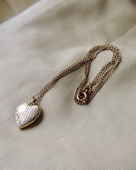 vintage locket gold filled heart locket vintage go