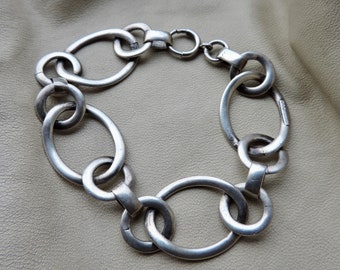 sterling bracelet big link sterling silver chain bracelet vintage sterling chain bracelet vintage 925 chain link bracelet hub sterling chain