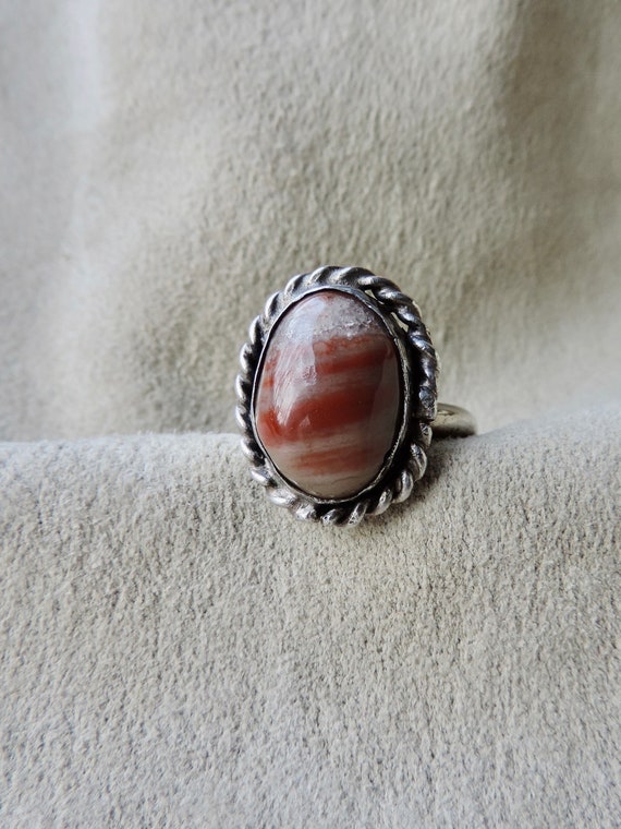 vintage ring sterling silver hand made ring polish