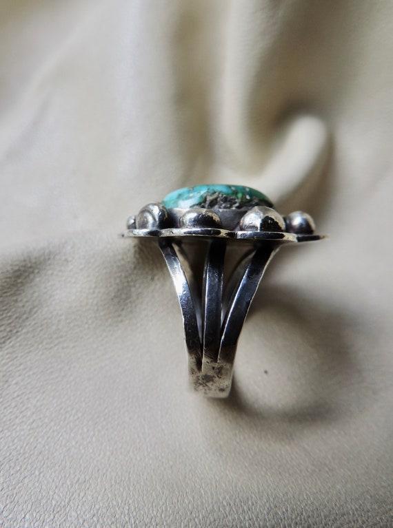 vintage ring sterling silver turquoise ring vinta… - image 3