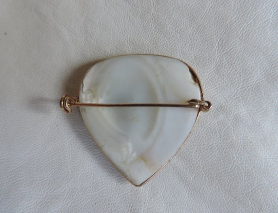 antique pin antique carved shell pin antique love… - image 3