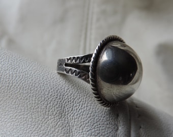 anillo de cúpula de plata esterlina anillo de cúpula hueca