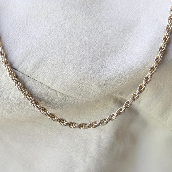vintage faux gold rope chain necklace unisex gold rope chain necklace
