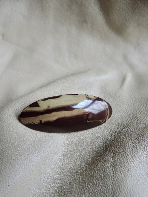 antique stone pin antique pin polished stone brooc