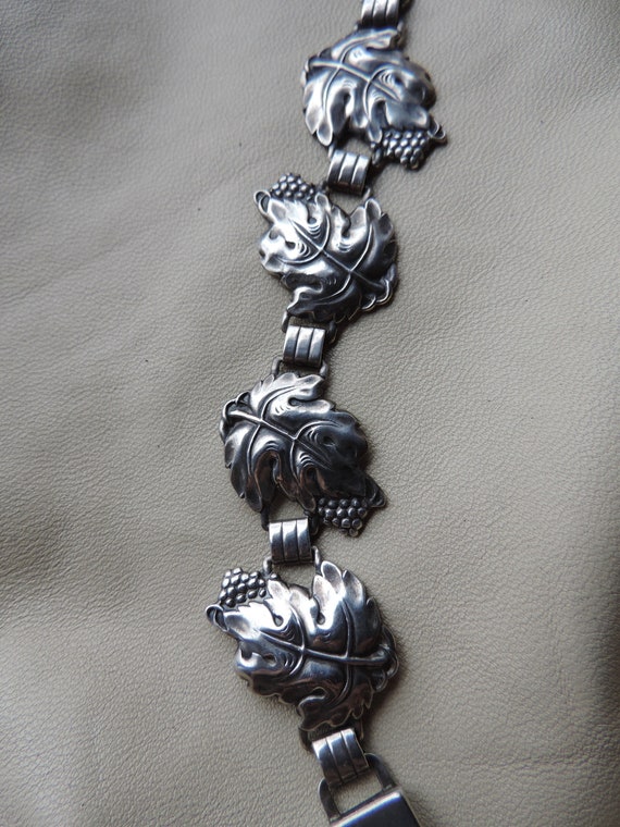 pretty silver leaf panels dimensional sterling be… - image 5