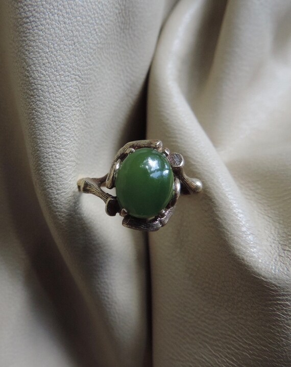 antique ring jade ring antique jade ring 10k gold