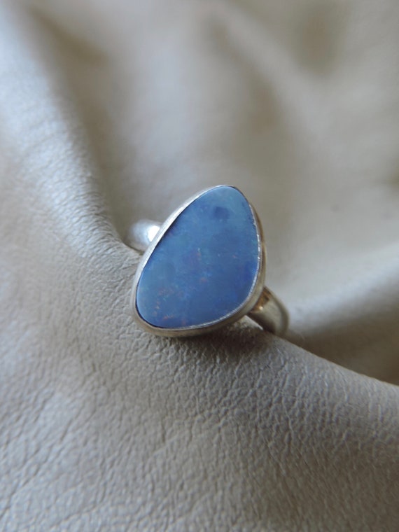 opal ring handmade opal ring opal doublet ring ste