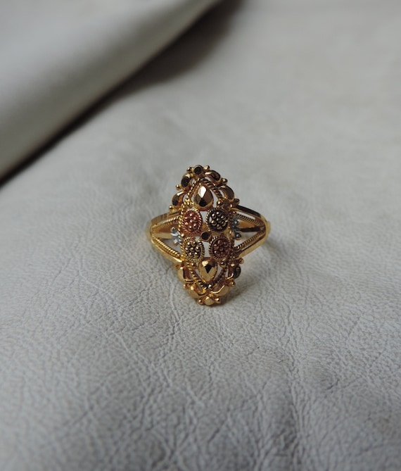antique ring 22k gold ring size 2 antique ring 22k