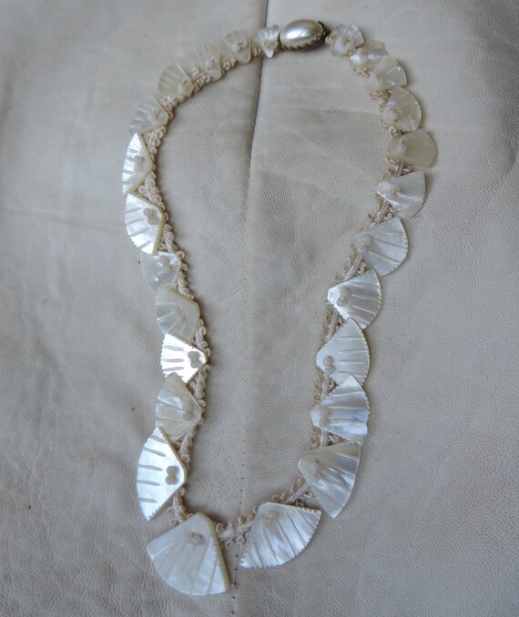 wedding necklace graduated shell necklace hand mad