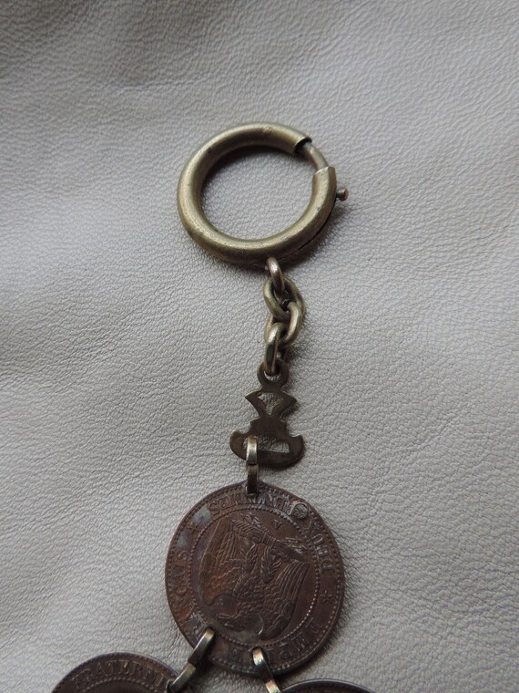 antique watch fob coin watch fob french napoleon … - image 5