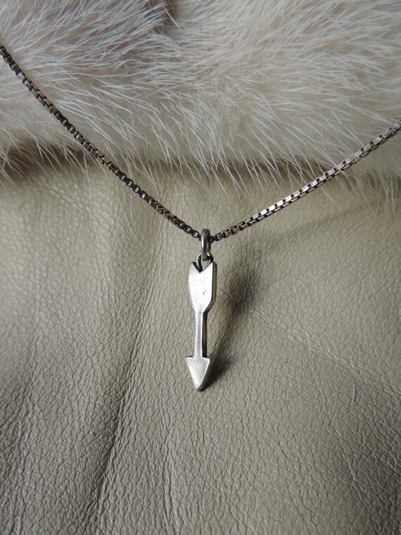 sterling silver arrow necklace vintage sterling ar