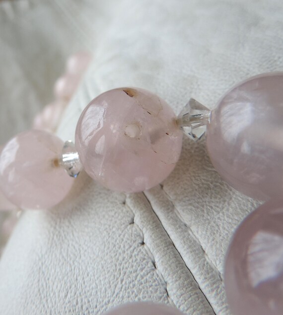 antique necklace rose quartz necklace rose quartz… - image 5