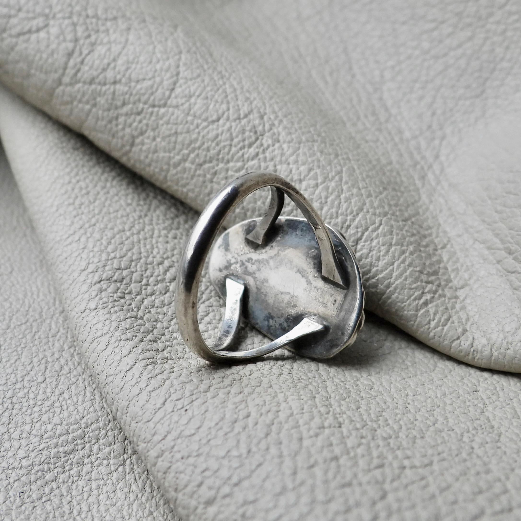 Vintage Sterling Silver High Profile Ring Floral 925 Unique Ring - Etsy