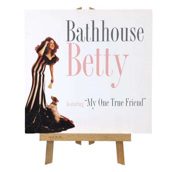 1998 Bathhouse Betty BETTE MIDLER Record Store Promo Poster Flat