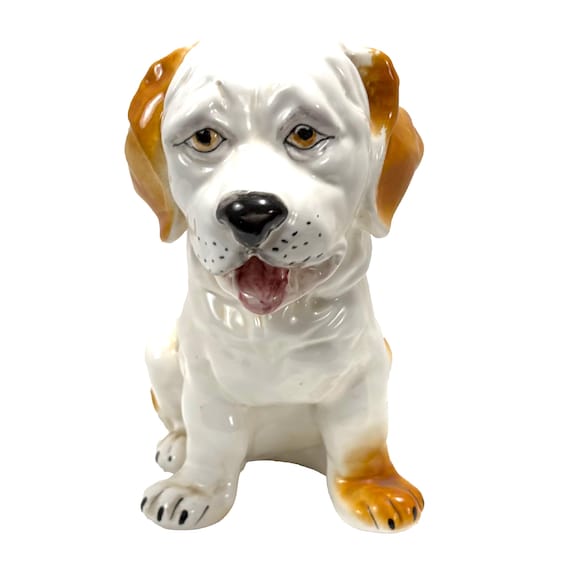Mid-Century Ceramic Dog Statuette, 9"
