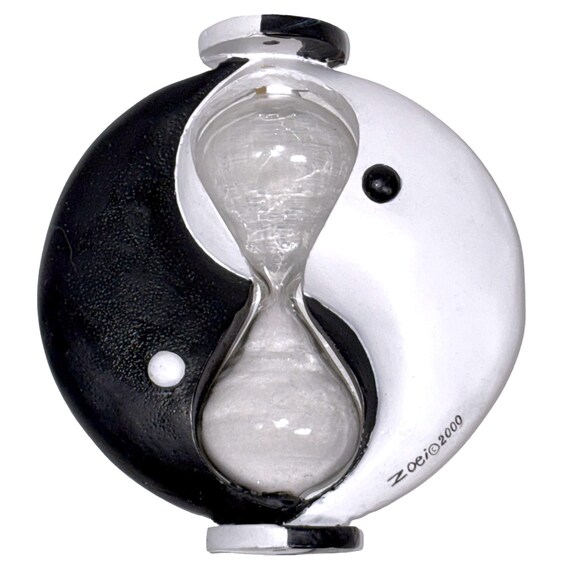 Vintage y2k Yin Yang Hourglass Sand Timer