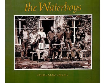 The Waterboys 1988 Fisherman's Blues Record Store Promo Poster Flat