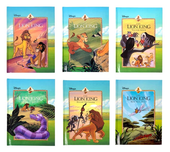 Rare 1994 Disney LION KING Six New Adventures Book Set - Etsy
