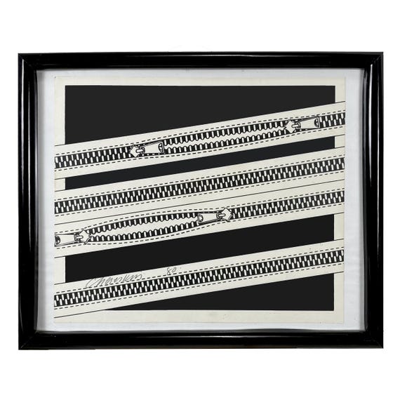 Signed Original 1980 Ron Chereskin ZIPPERS Print