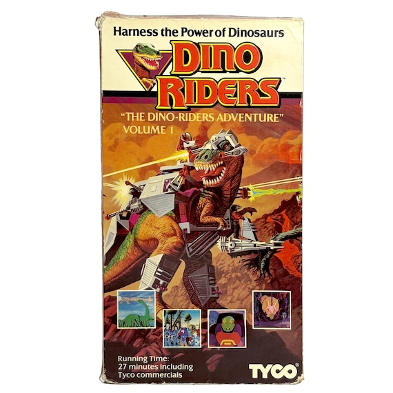 1987 Rare DINO-RIDERS Volume 1 VHS