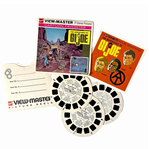 1974 GAF View-Master Adventures of GI JOE (B585) 3-Reel Packet