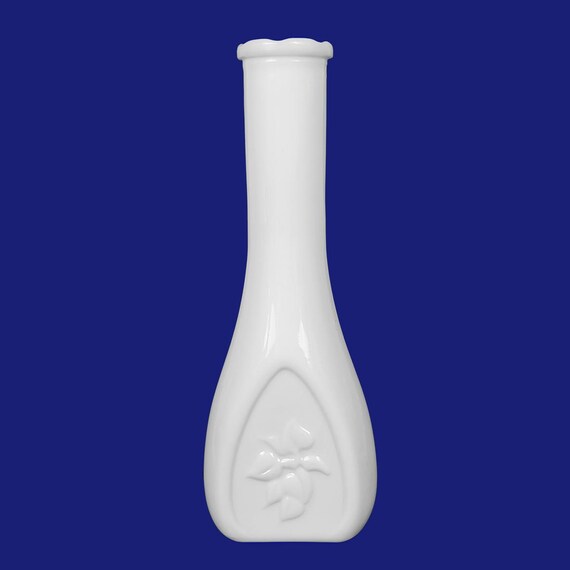 Vintage Milk Glass Vase, 8.75"