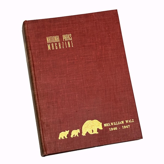 1945-1947 National Parks Magazine, 10 Issues in Binder