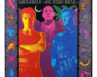 SHRIEKBACK Big Night Music 1986 Record Store Promo Poster Flat