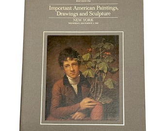 Katalog Sotheby's z grudnia 1985 r.: Ważna amerykańska sztuka, prawie idealny, z obwolutą