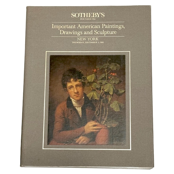 December 1985 Sotheby's Catalog: Important American Art, Near Mint w/Dust Jacket