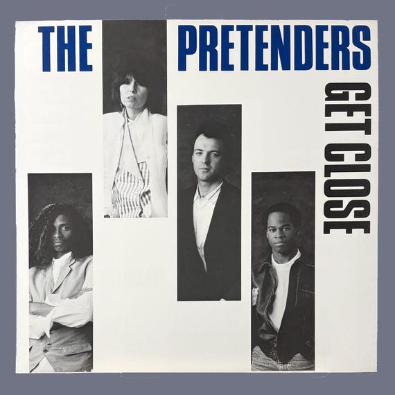 The Pretenders 1986 Get Close Record Store Promo Poster Flat