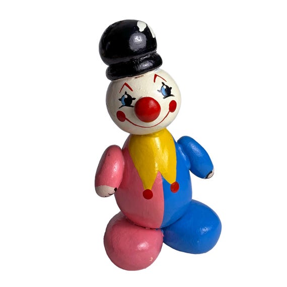 Vintage Bobbee Stone Clown Figurine