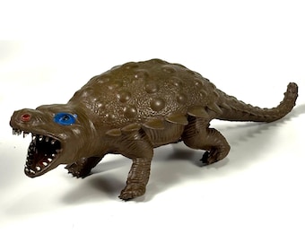 Figura de dinosaurio de goma Ankylosaurus AAA de los años 70